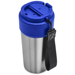 Kooshty Amigo Stainless Steel & Plastic Double-Wall Tumbler Blue Open